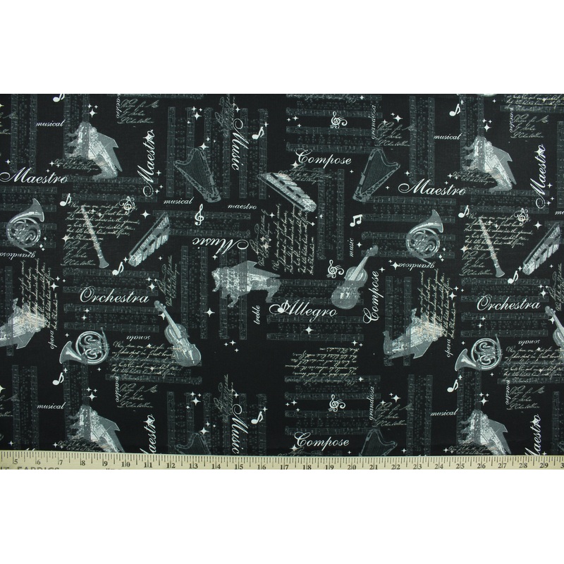 Quilting In Tune in Black