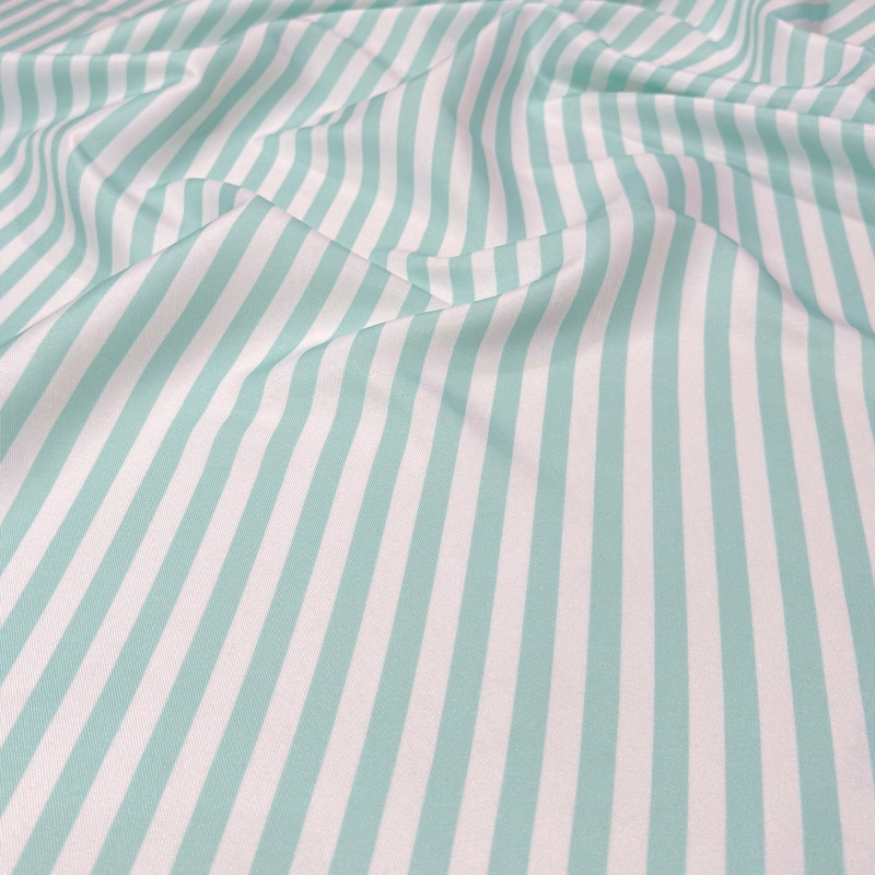 Seersucker (Poly Print) Wholesale Fabric in Teal Green