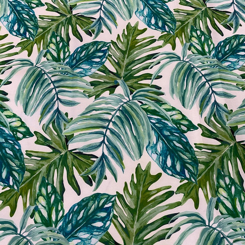 Tropical Print (Dupioni) Wholesale Fabric in Green