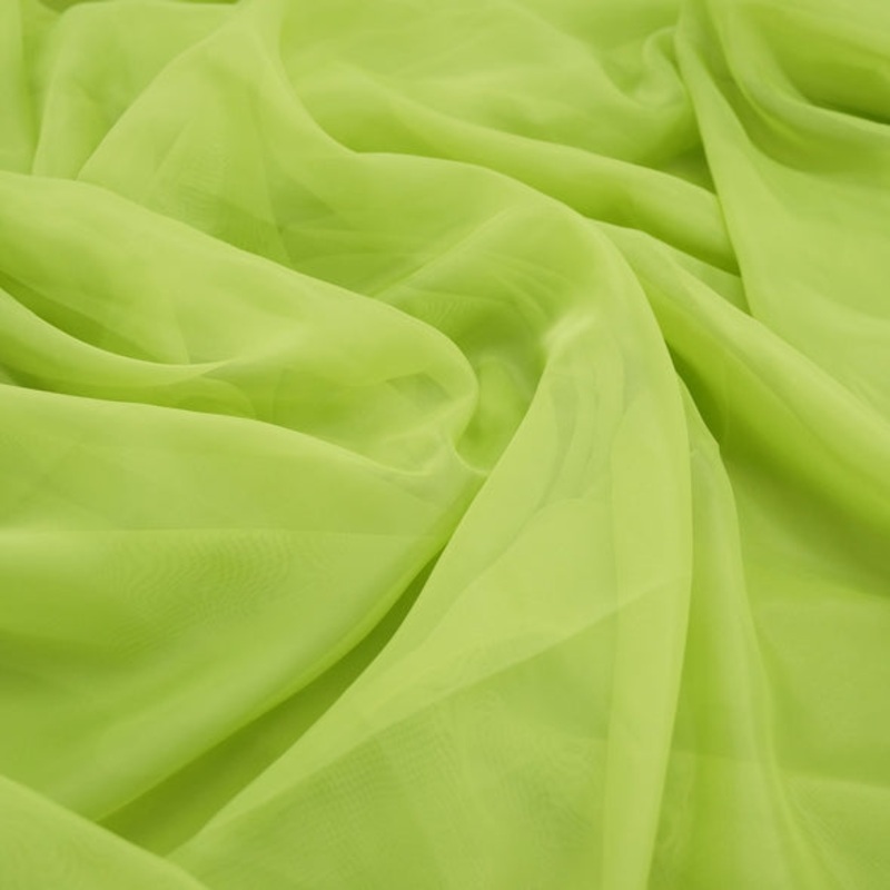 Voile Wholesale Fabric in Green AS 9050