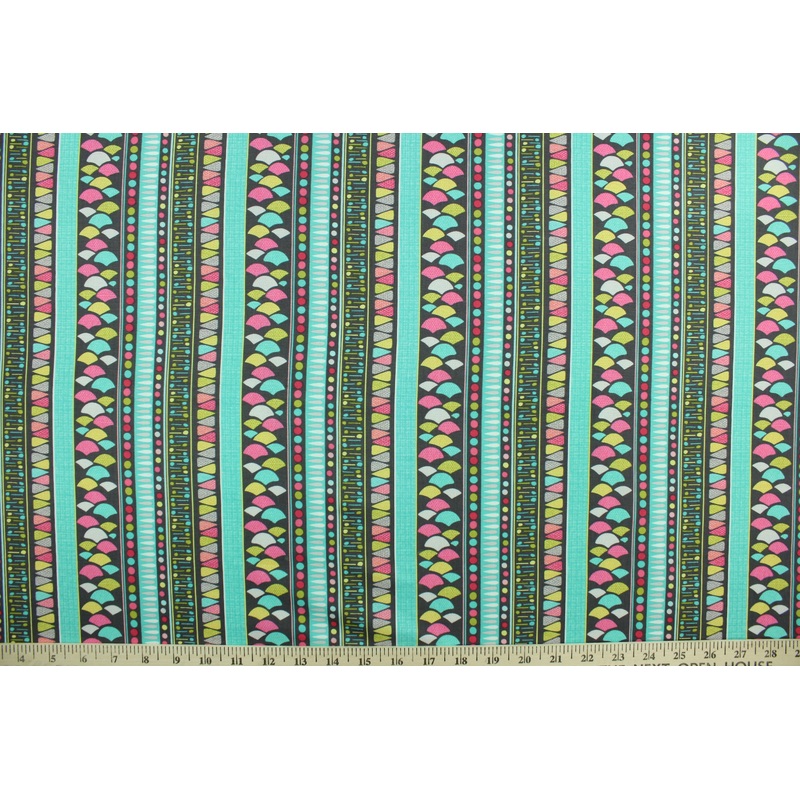 Benartex Wish Stripe in Gray