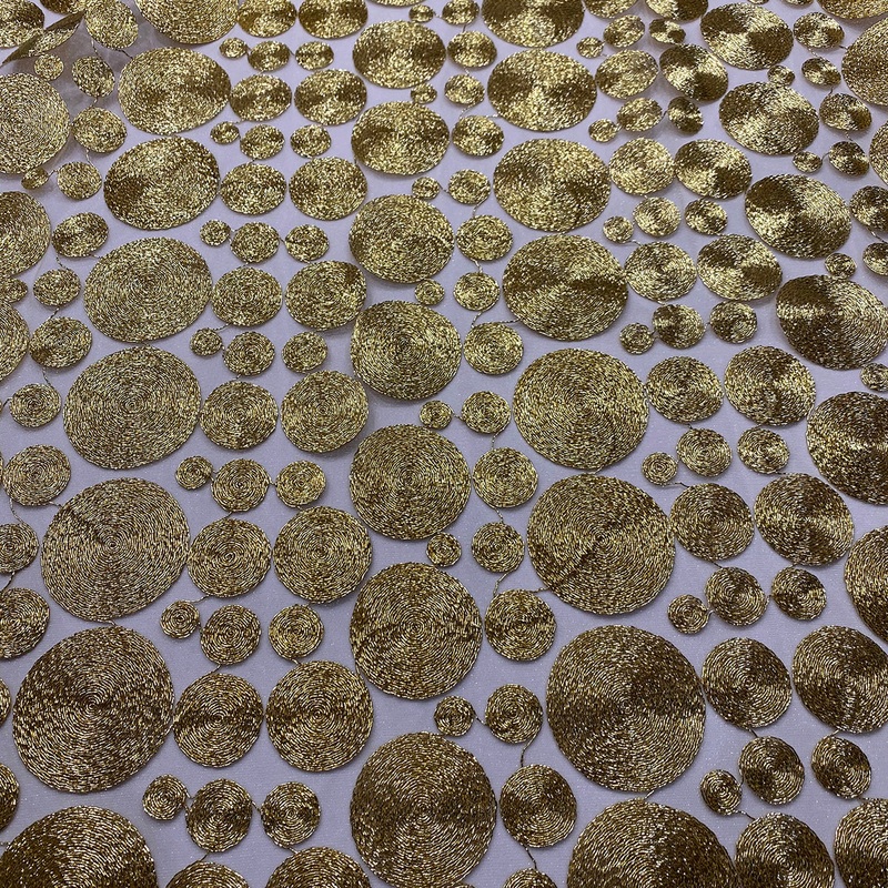 Coin Wholesale Fabric in Gold