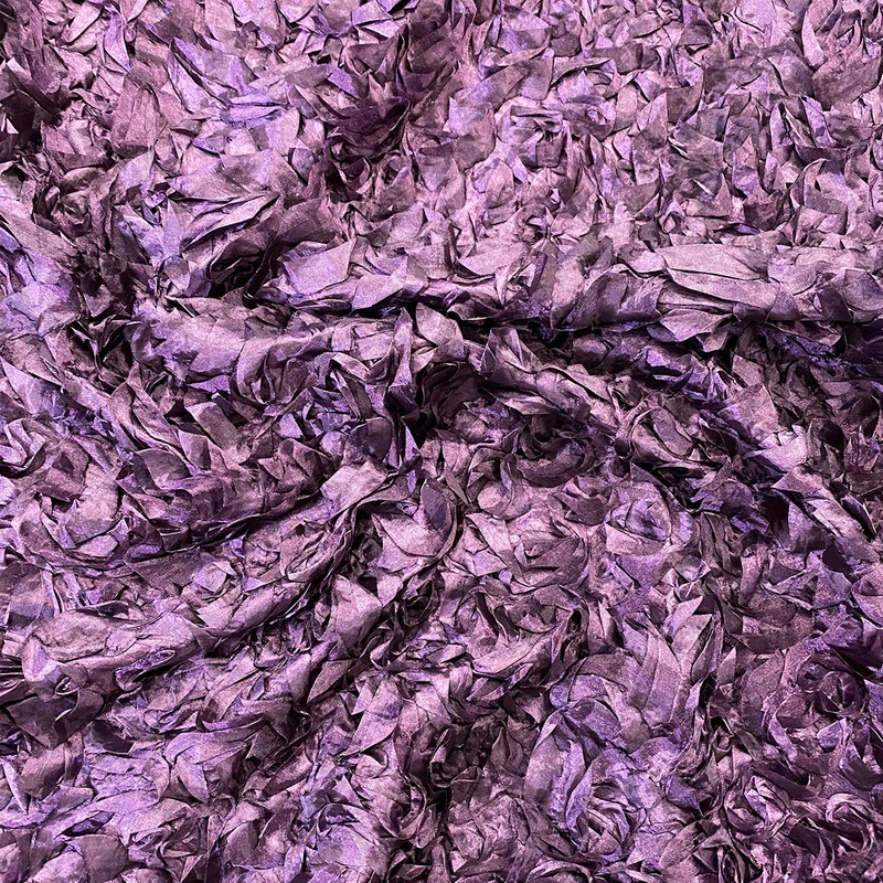 Curly Satin Wholesale Fabric in Mauve