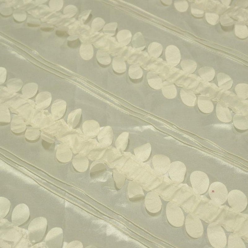 Diagonal Taffeta Wholesale Fabric in Ivory