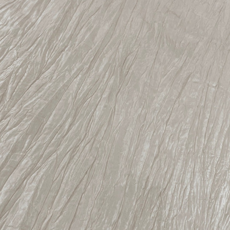 Accordion Taffeta Drapery Panel in Cream