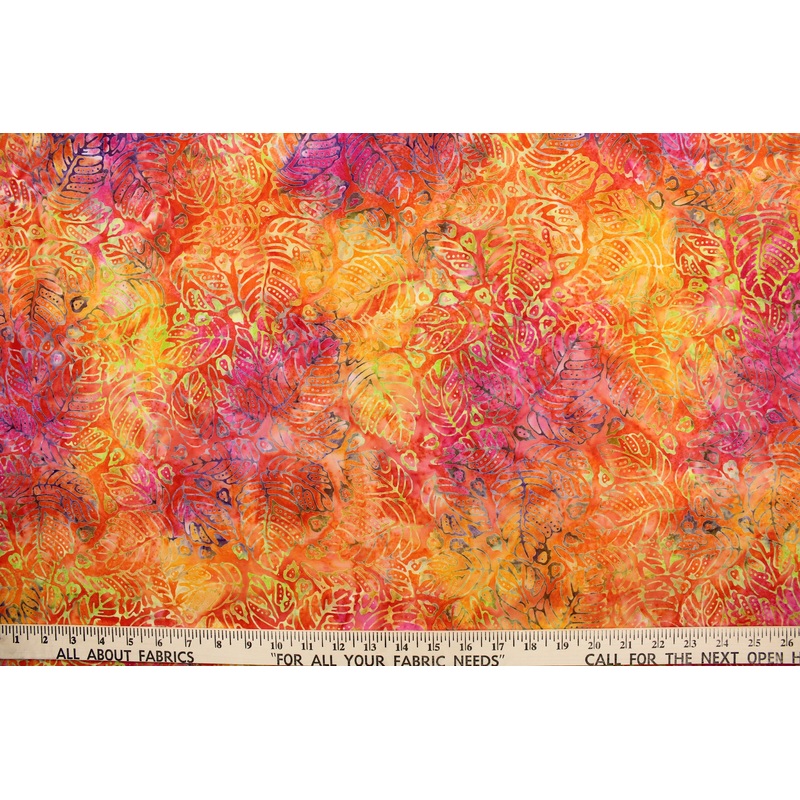 Benartex Floral Leaf in Bright Multi