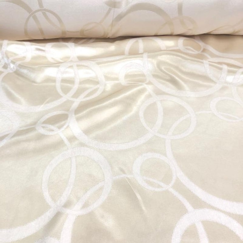 Cirque Jacquard (Reversible) Wholesale Fabric in Ivory