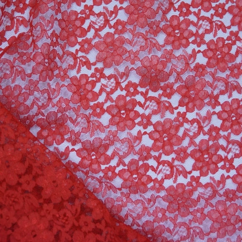 Classic Lace Wholesale Fabric in Red 1392