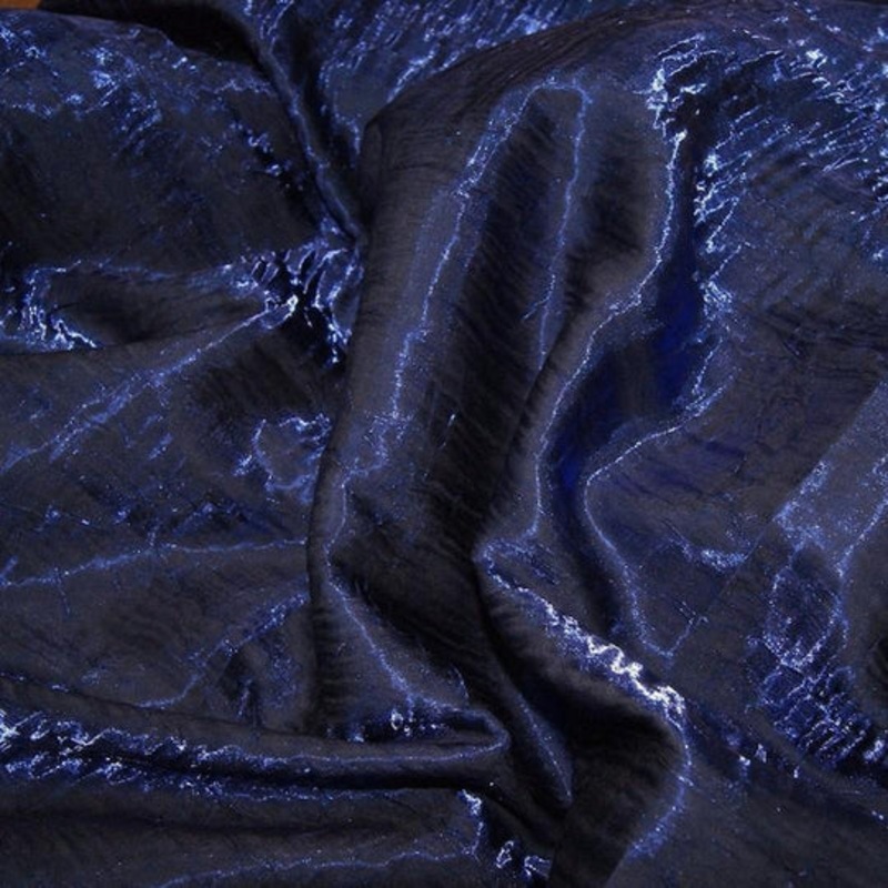 Crush Shimmer (Galaxy) Drapery Panel in Royal 2