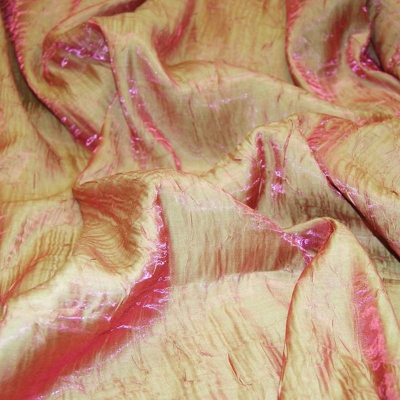 Crush Shimmer (Galaxy) Wholesale Fabric in Green Pink 23