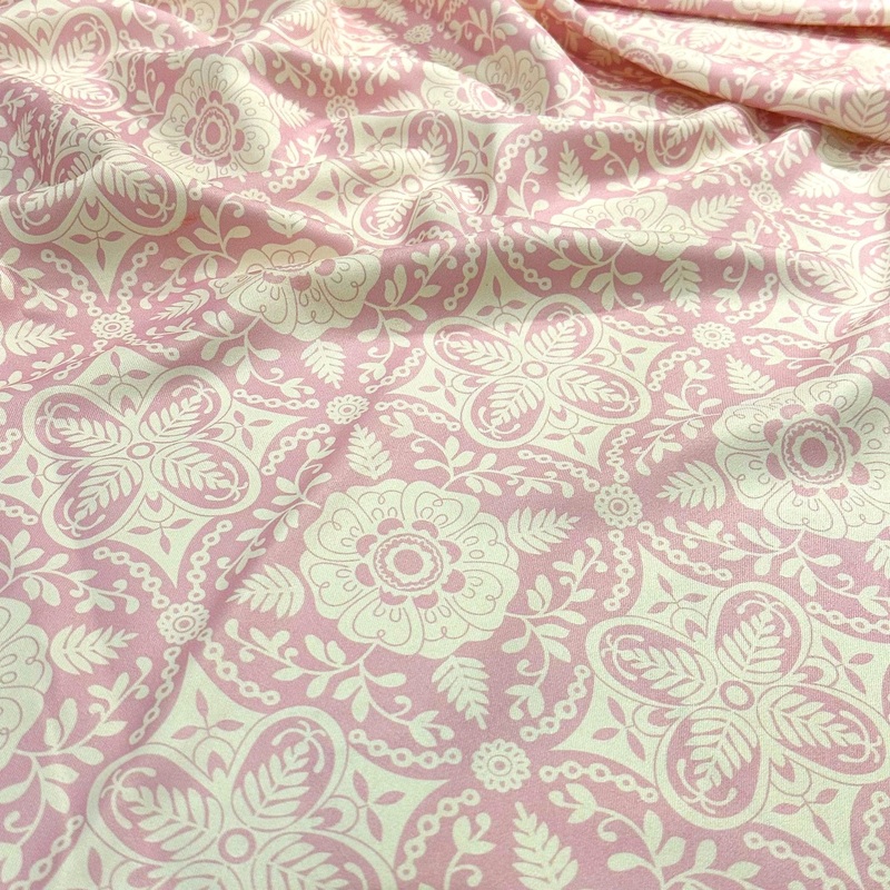 Morocco (Poly Print) Drapery Panel in Dusty Rose