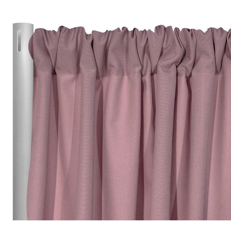 Premium Poly (Poplin) Drapery Panel in Dusty Rose 1161