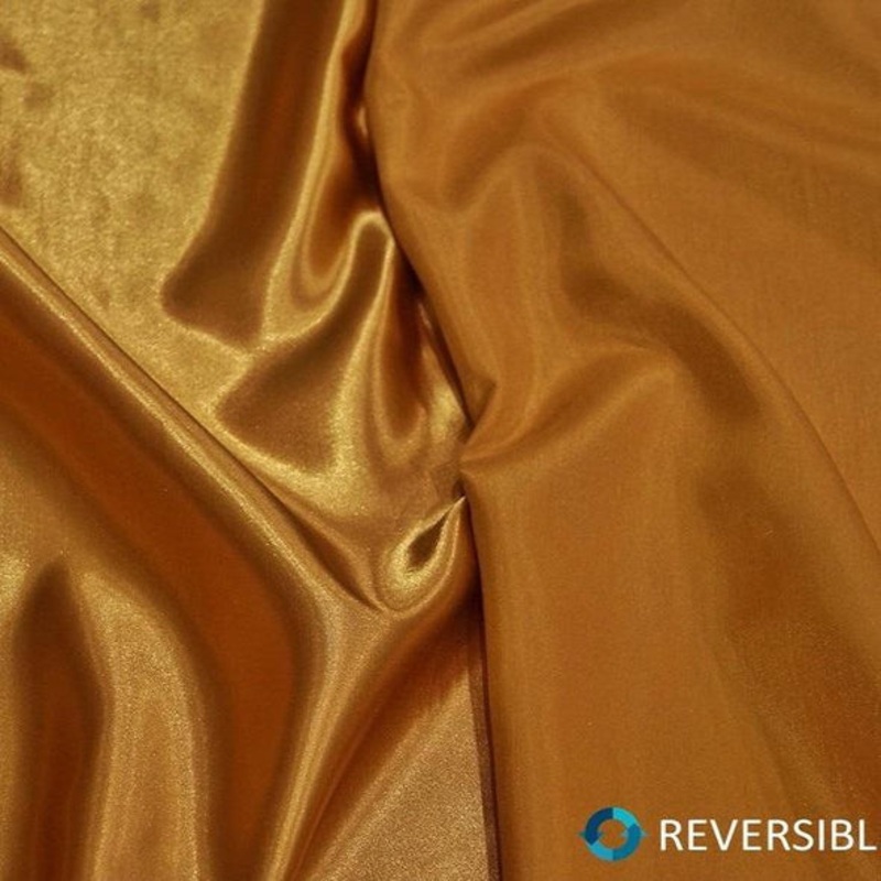 Shantung Satin (Reversible) Wholesale Fabric in Gold