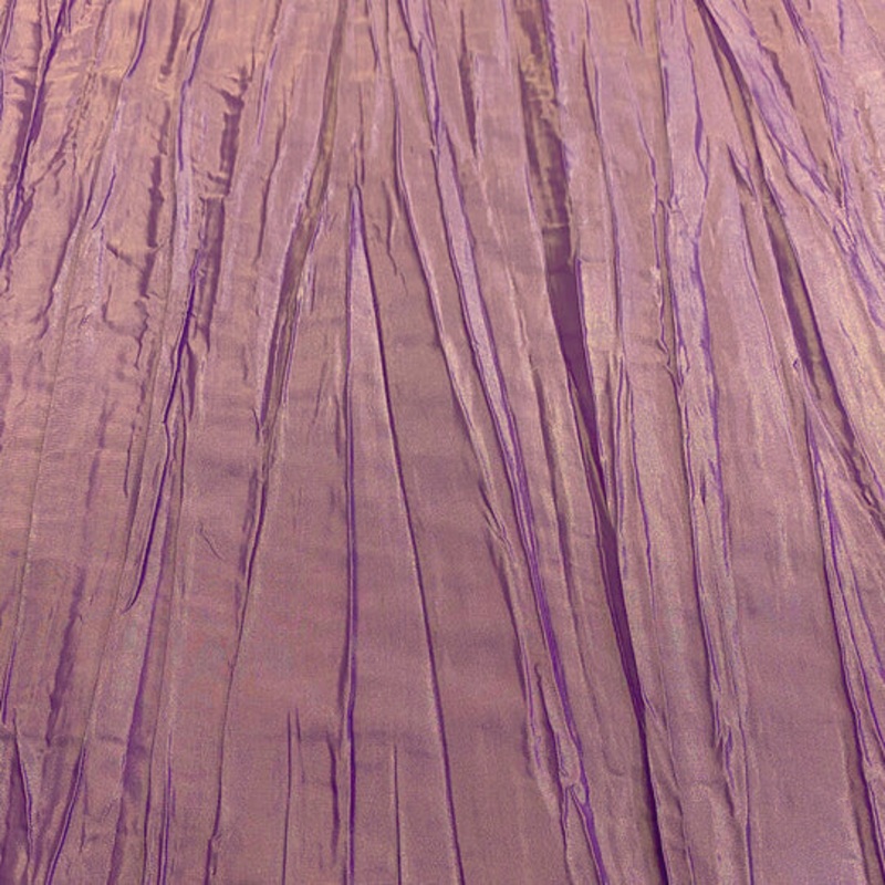 Accordion Taffeta Drapery Panel in Mauve