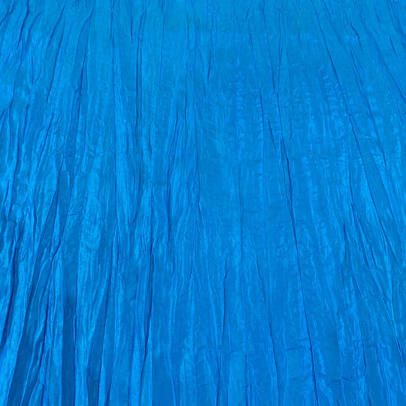Accordion Taffeta Drapery Panel in Turquoise 112