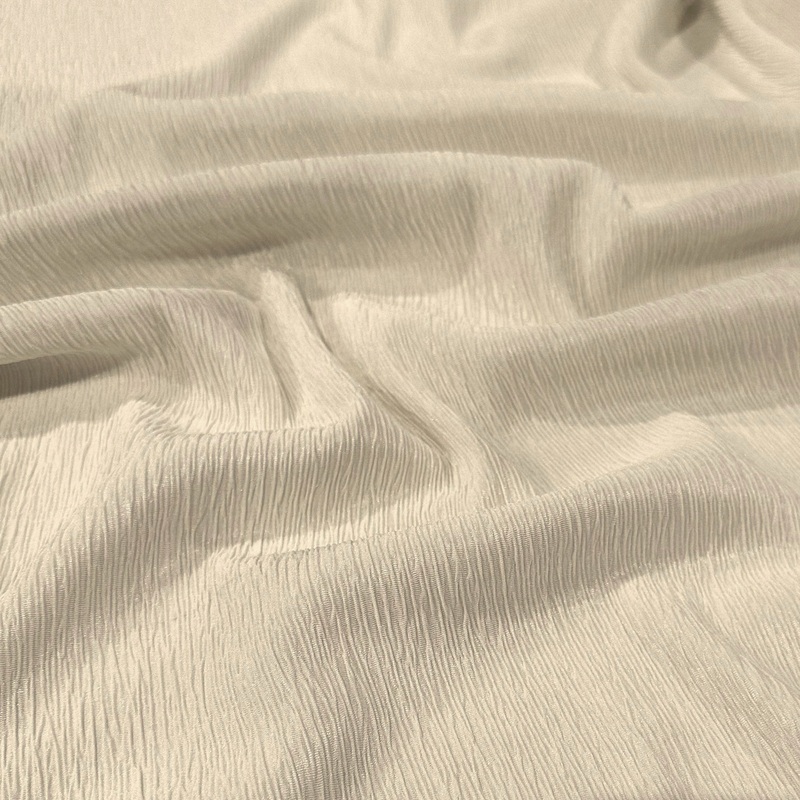 Bella Crepe Drapery Panel in Bone