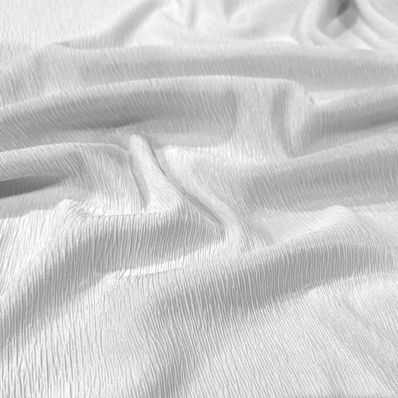 Bella Crepe Drapery Panel in White