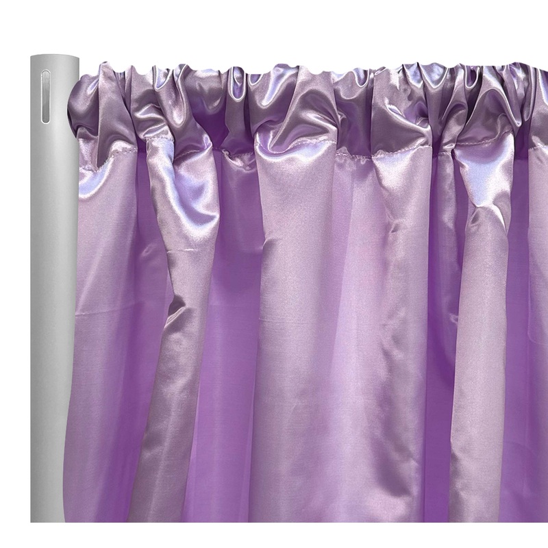 Bridal Satin Drapery Panel in Lavender 468