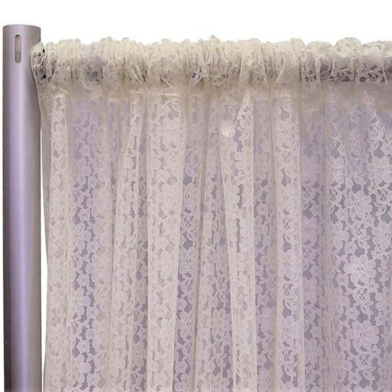 Classic Lace Drapery Panels (58" Wide) / 22 Colors