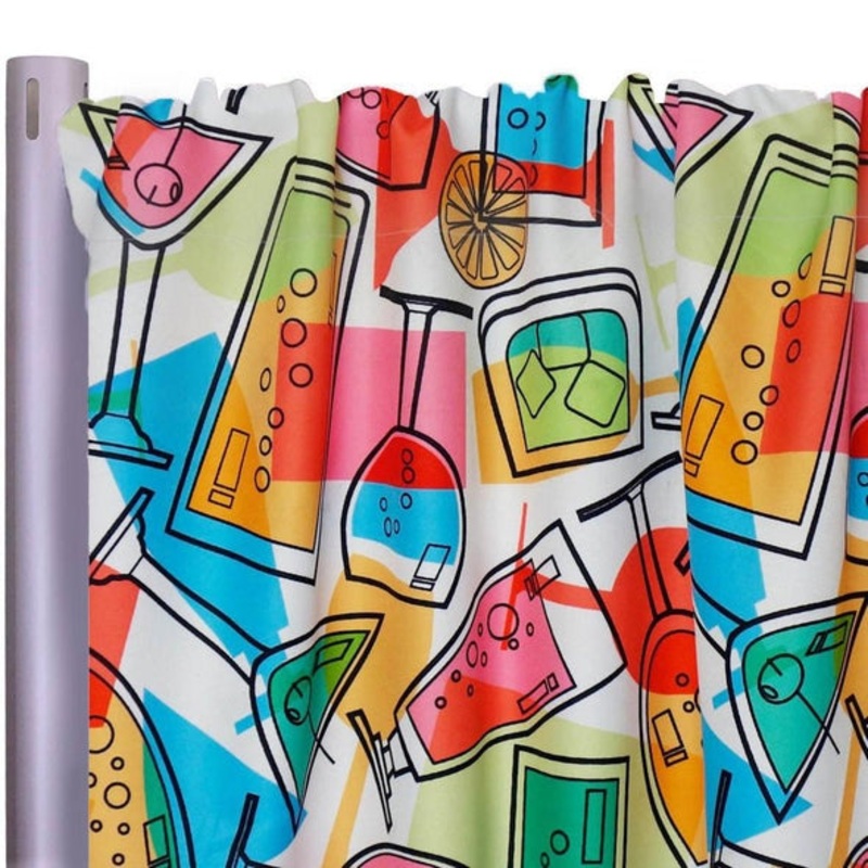 Cocktails (Poly Print) Drapery Panel