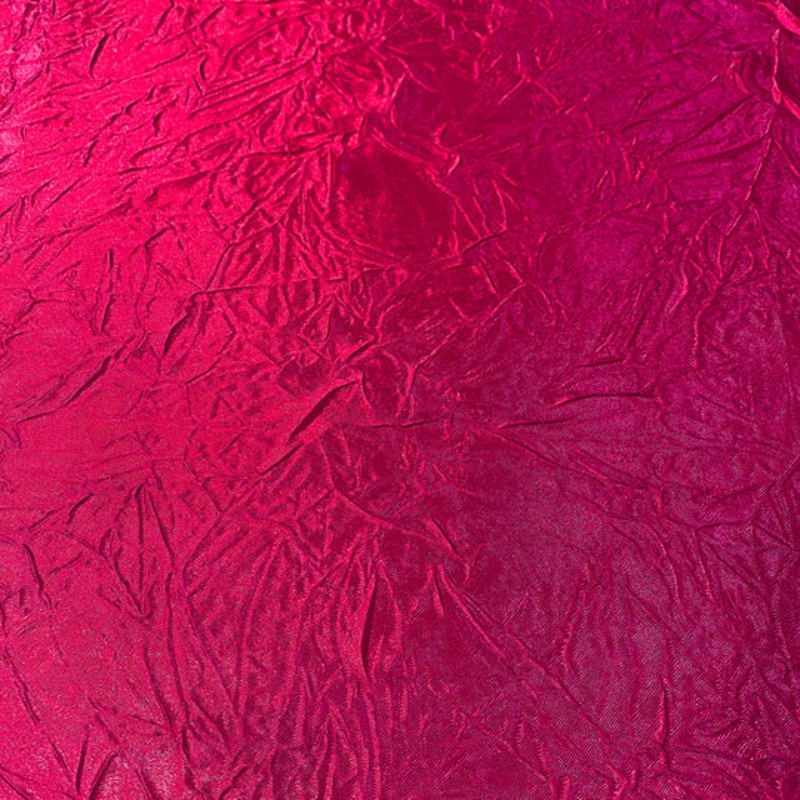 Crush Satin (Bichon) Drapery Panel in Fuchsia 396