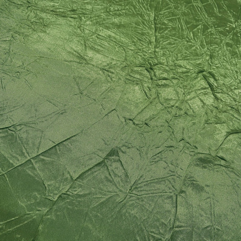 Crush Satin (Bichon) Drapery Panel in Sage D 377