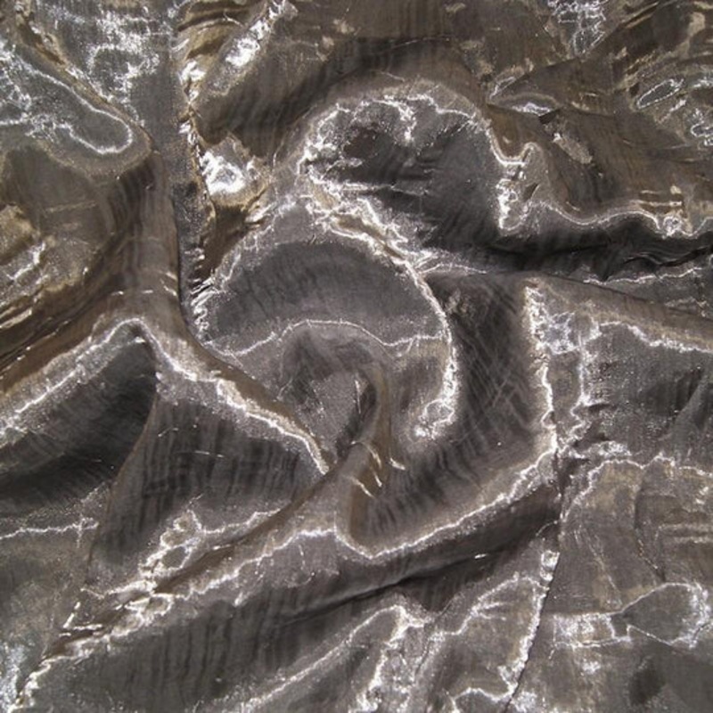Crush Shimmer (Galaxy) Drapery Panel in Charcoal 07