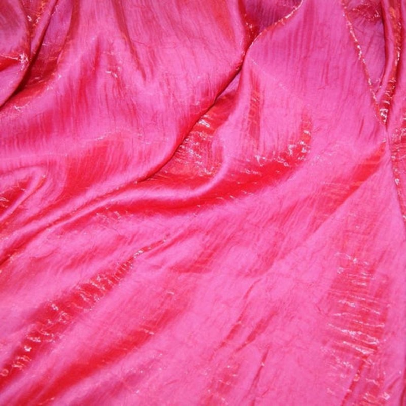 Crush Shimmer (Galaxy) Drapery Panel in Fuchsia 3