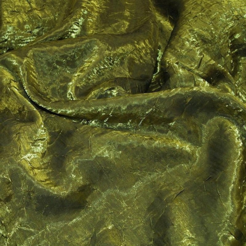 Crush Shimmer (Galaxy) Drapery Panel in Moss 15