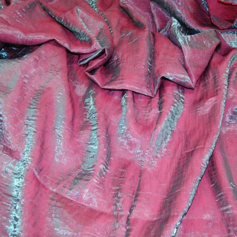 Crush Shimmer (Galaxy) Drapery Panel in Steel Turquoise 19