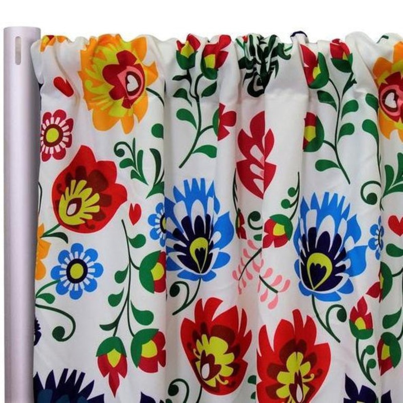 Flower Hoop (Poly Print) Drapery Panel
