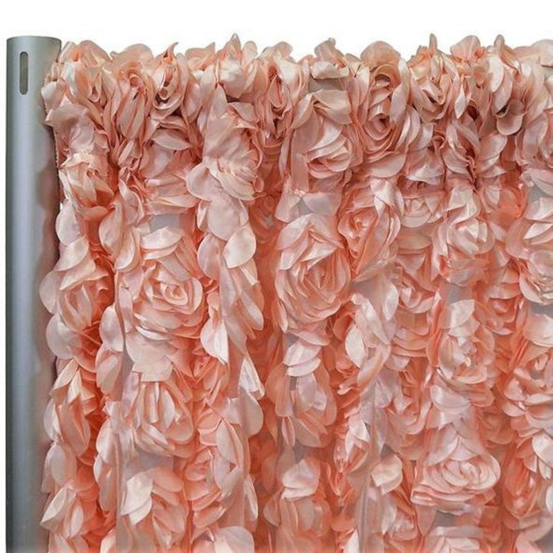 Peony Bouquet Drapery Panels (56" Wide) / 8 Colors