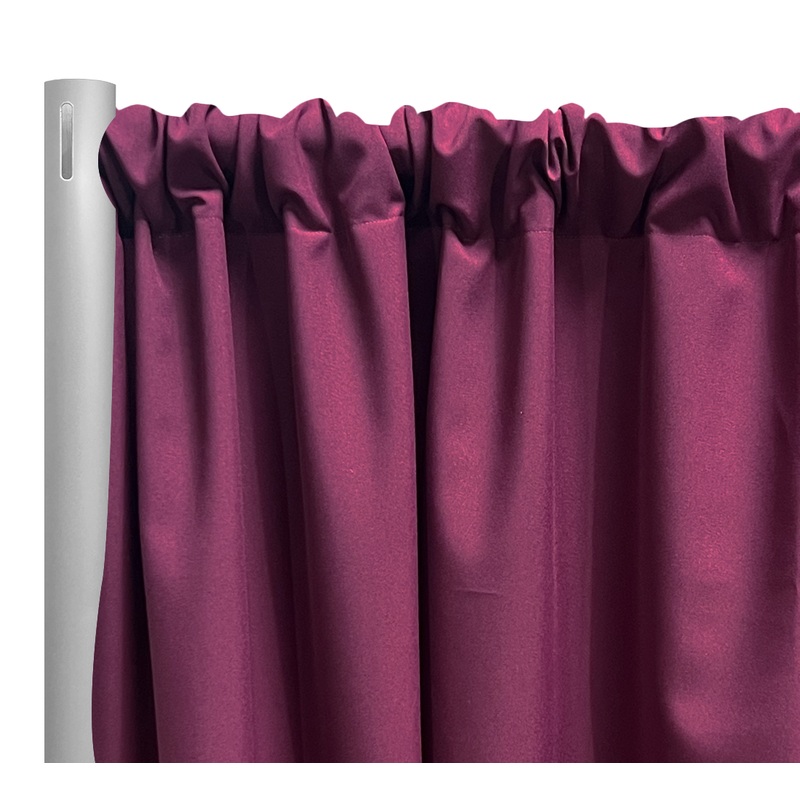 Premium Poly (Poplin) Drapery Panel in Burgundy 1231