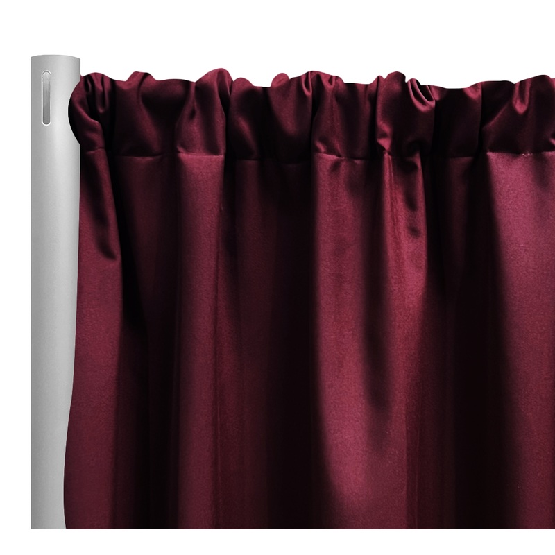Premium Poly (Poplin) Drapery Panel in Burgundy 1232