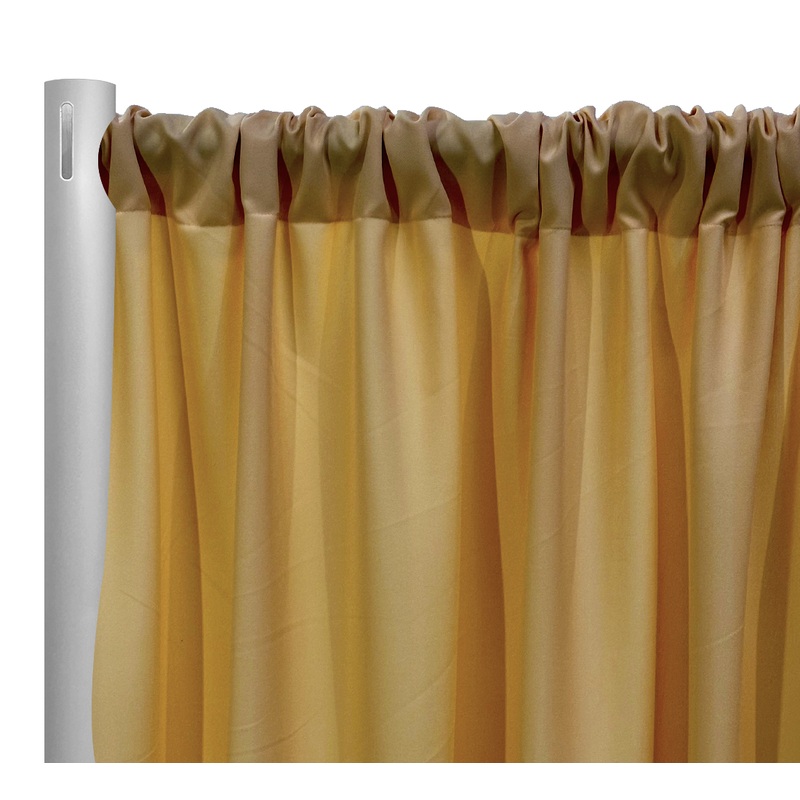 Premium Poly (Poplin) Drapery Panel in Gold 1671