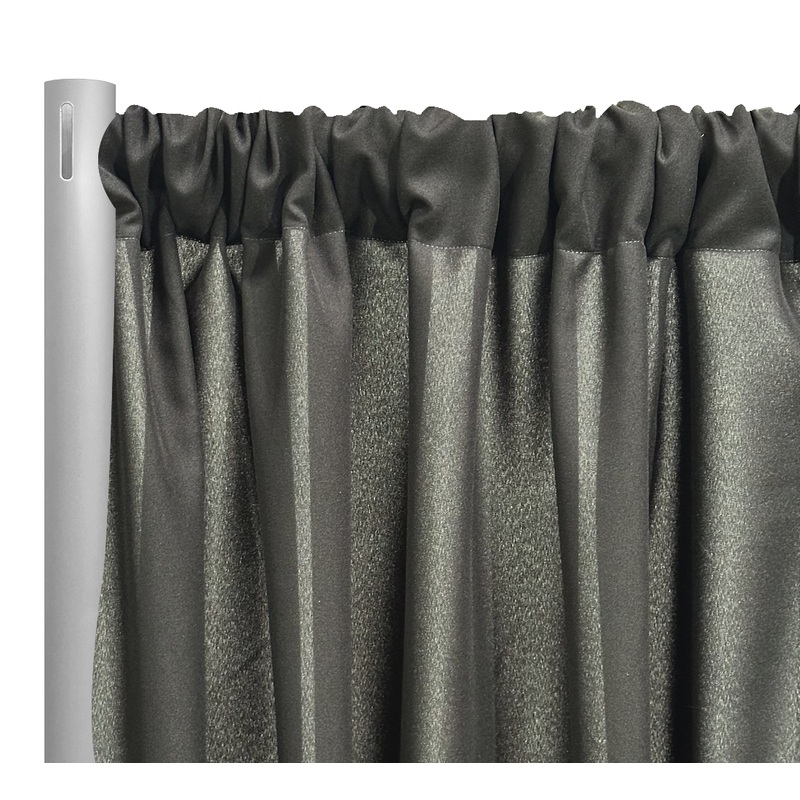 Premium Poly (Poplin) Drapery Panel in Gray 7312