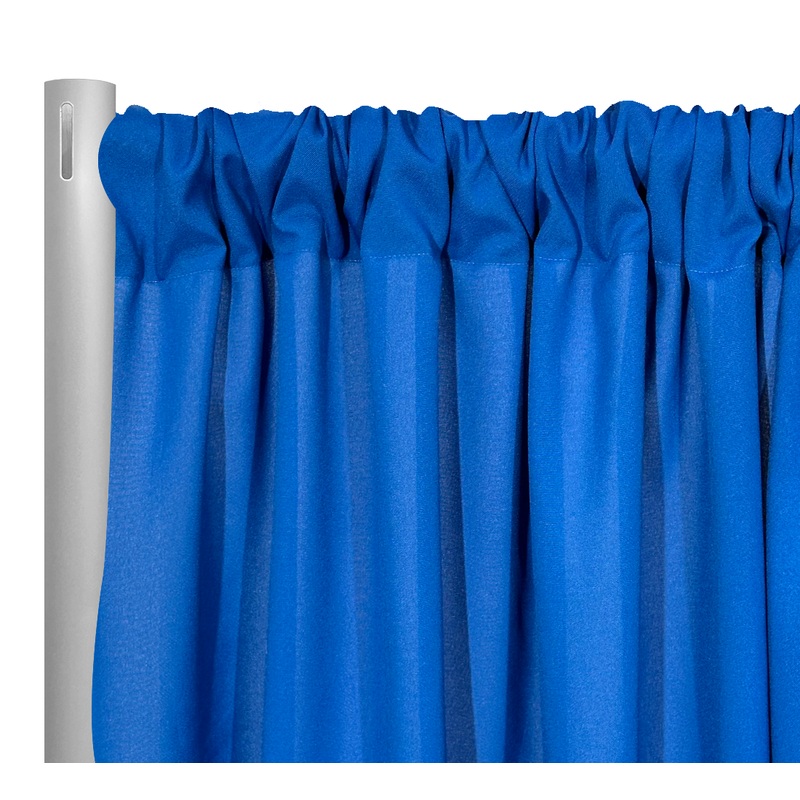 Premium Poly (Poplin) Drapery Panel in Ocean Blue 1726
