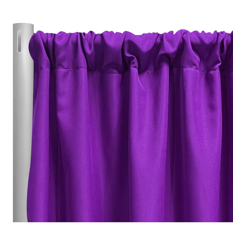 Premium Poly (Poplin) Drapery Panel in Purple 1255