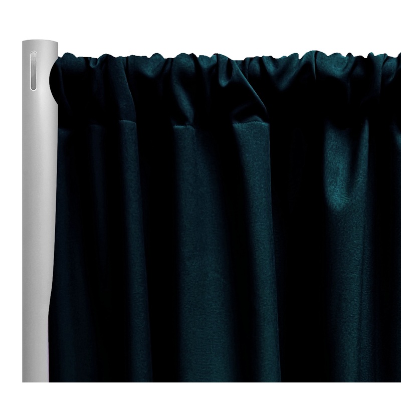 Premium Poly (Poplin) Drapery Panel in Teal 2051