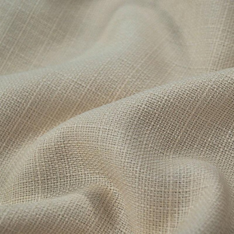 Rustic Linen Drapery Panel in Ivory