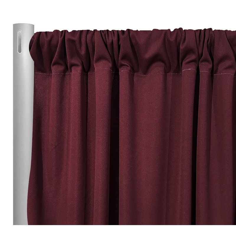 Scuba (Wrinkle-Free) Drapery Panel in Burgundy