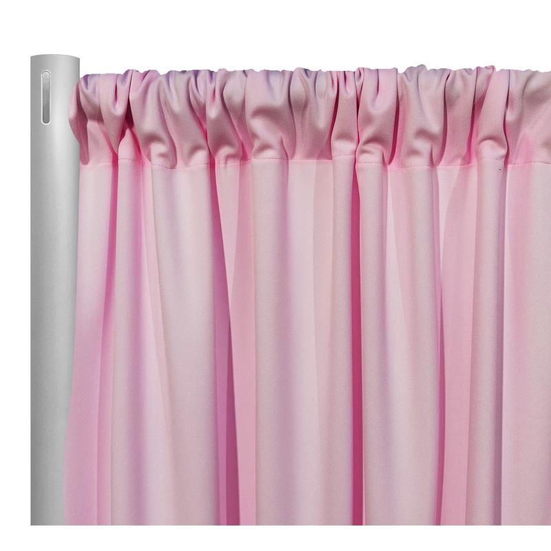 Scuba (Wrinkle-Free) Drapery Panel in Pink