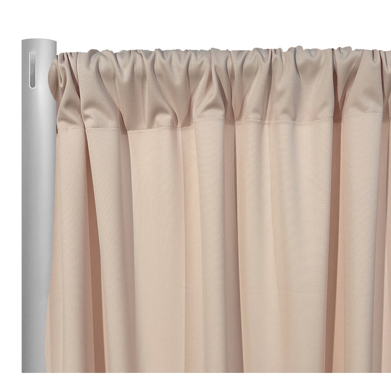 Scuba (Wrinkle-Free) Drapery Panel in Pink Salmon 1720