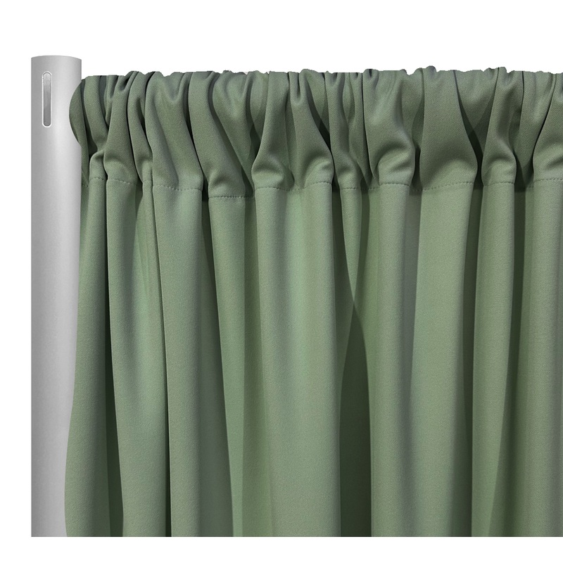 Scuba (Wrinkle-Free) Drapery Panel in Sage Mint