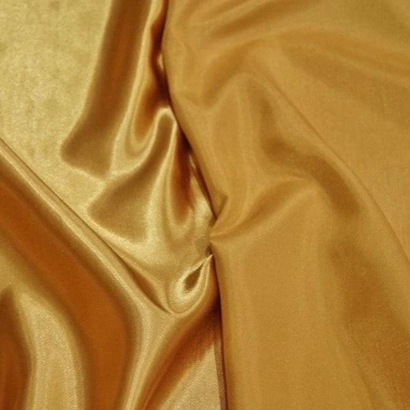 Shantung Satin (Reversible) Drapery Panel in Gold LT