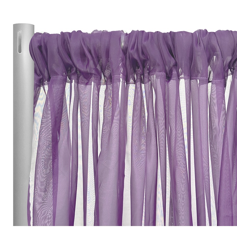 Voile Drapery Panel in Lilac 1174