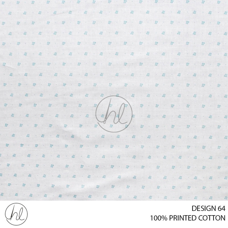 100% PRINTED COTTON 3408 CREAM 110CM PER M