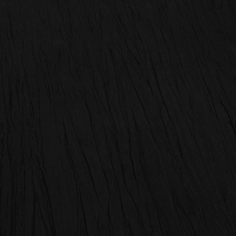 Accordion Taffeta Drapery Panel in Black