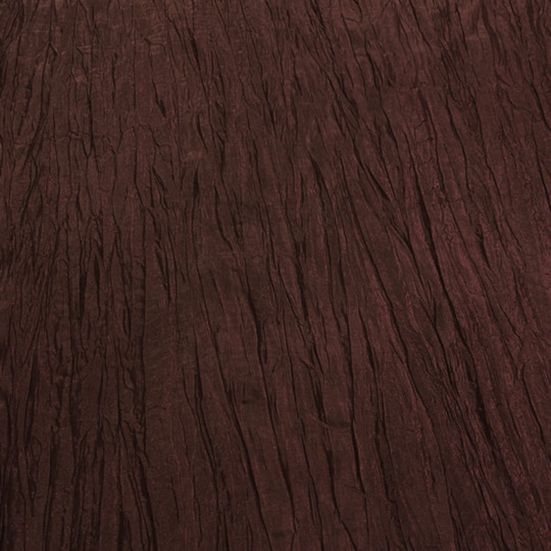 Accordion Taffeta Drapery Panel in Light Brown