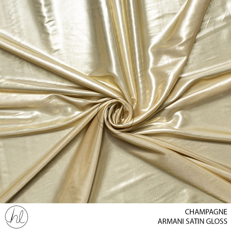 Armani satin gloss 51 champagne 150cm per m